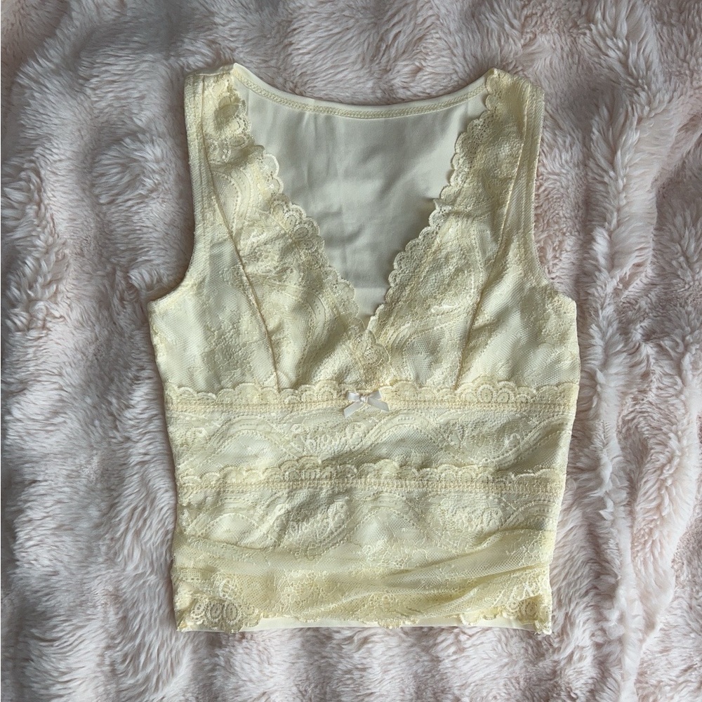 Elegant Cream Lace Women's Top